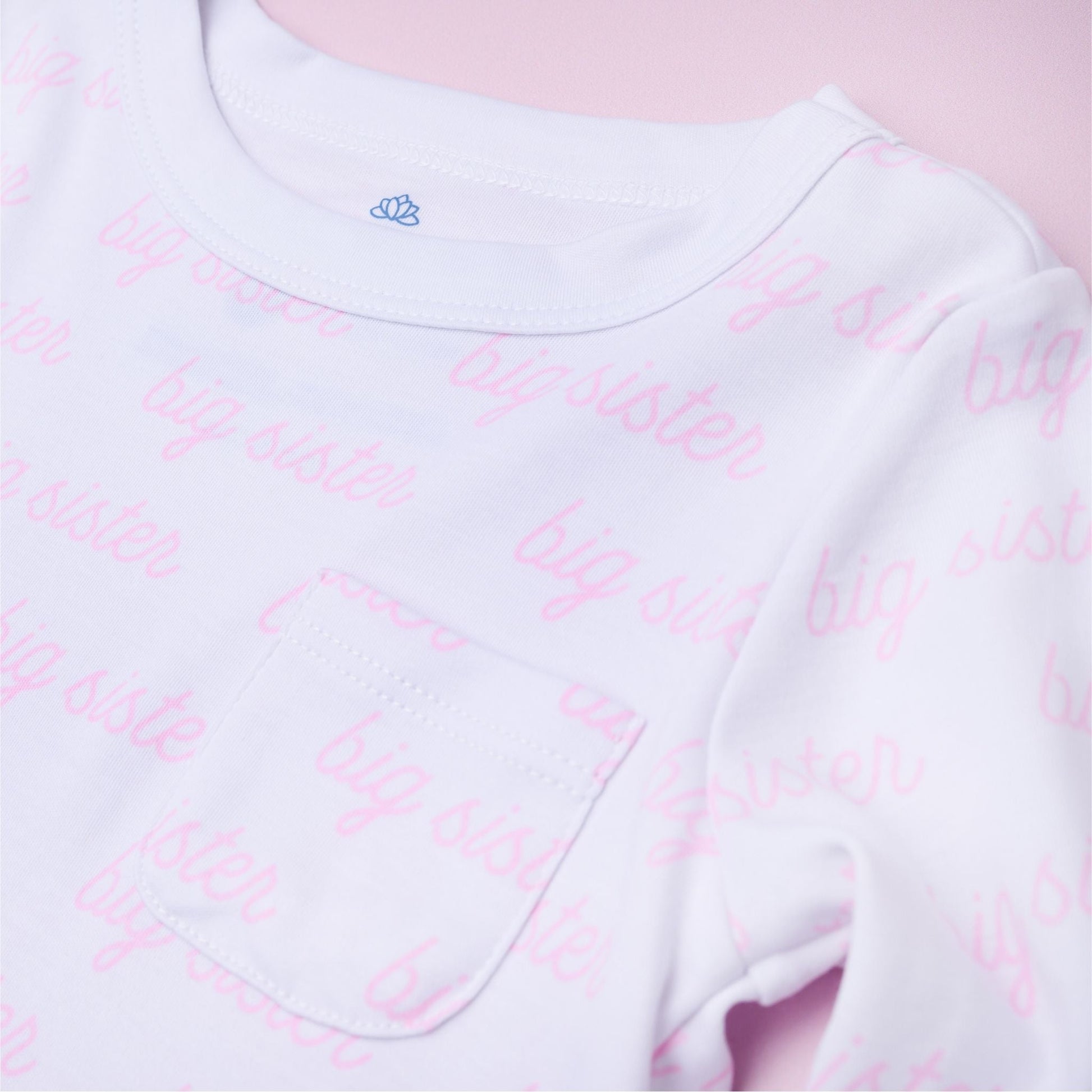 Big Sister Print Long Sleeve Nightdress - Magnolia Baby Nightdress