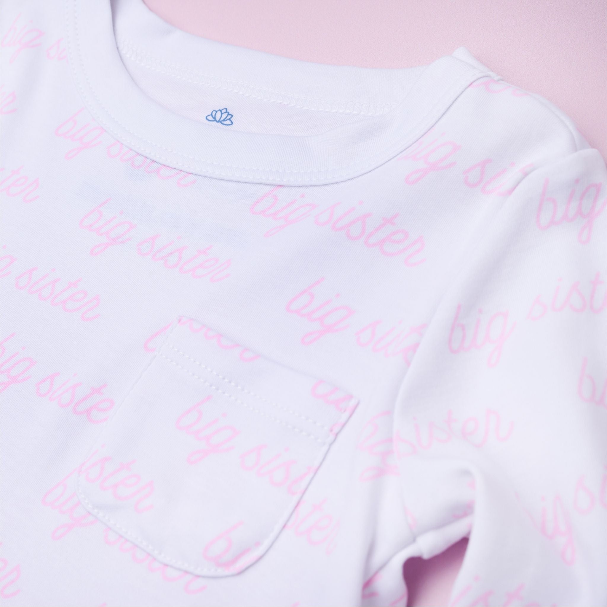Big Sister Print Long Sleeve Nightdress - Magnolia Baby Nightdress