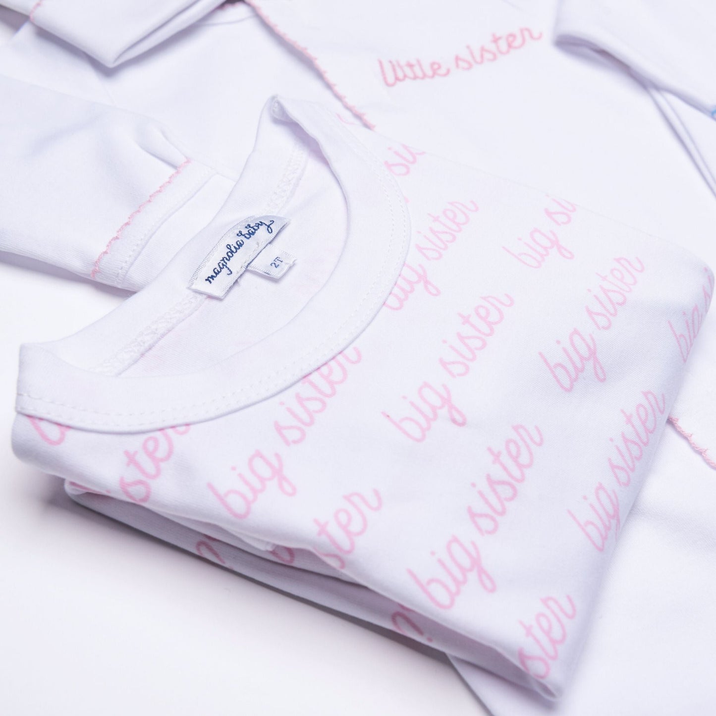 Big Sister Print Short Pajamas - Magnolia Baby Short Pajamas