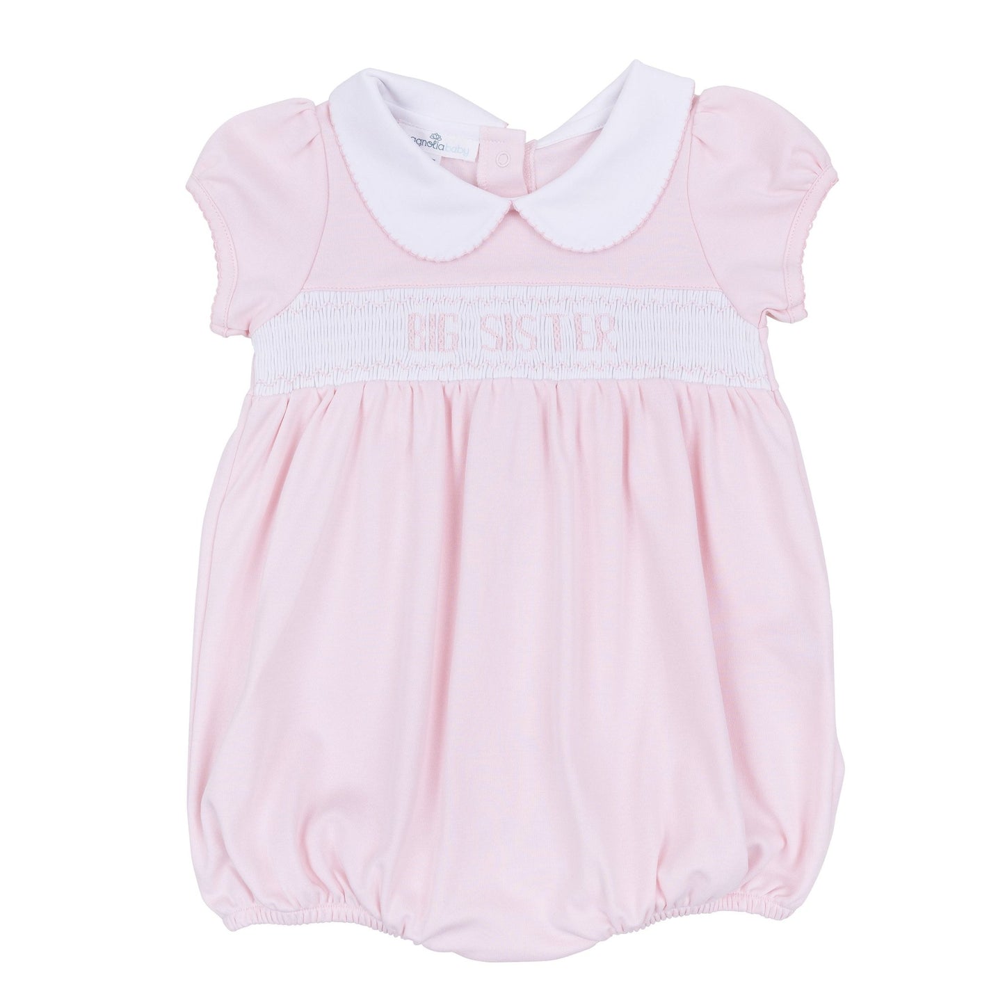 Big Sister Smocked Short Sleeve Bubble - Magnolia BabyBubble