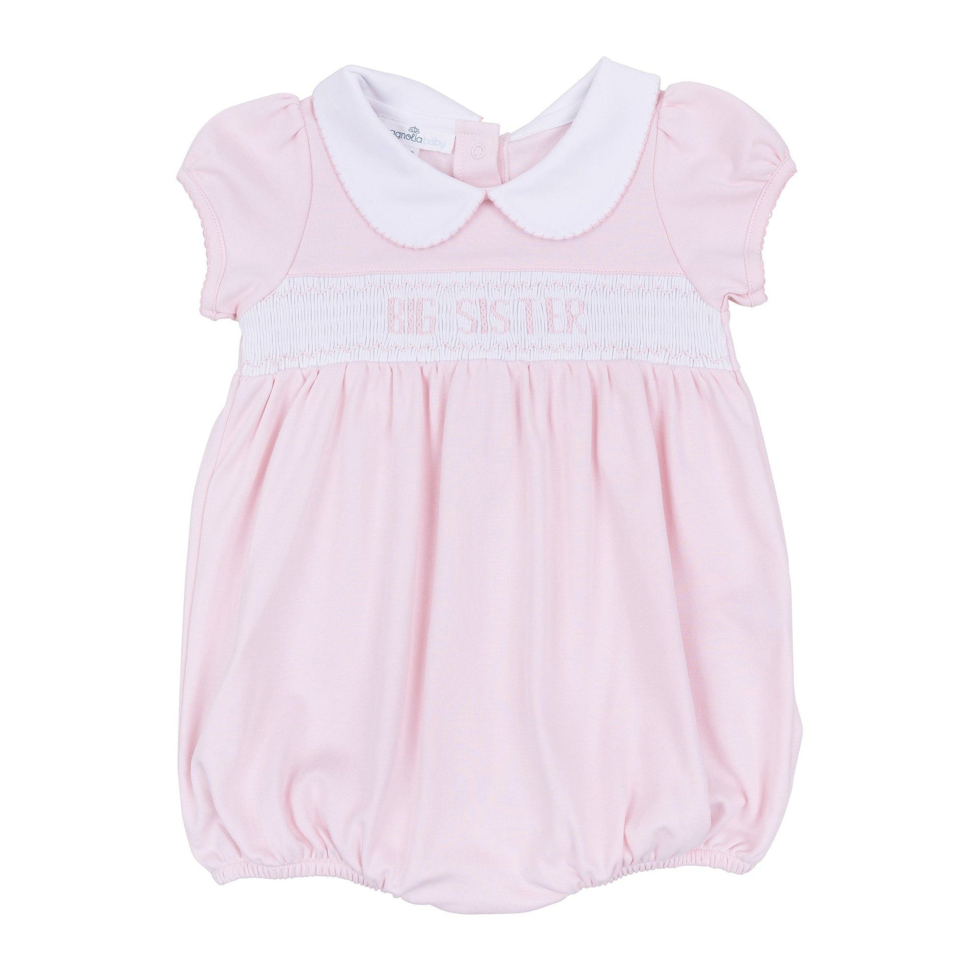 Big Sister Smocked Short Sleeve Bubble - Magnolia BabyBubble