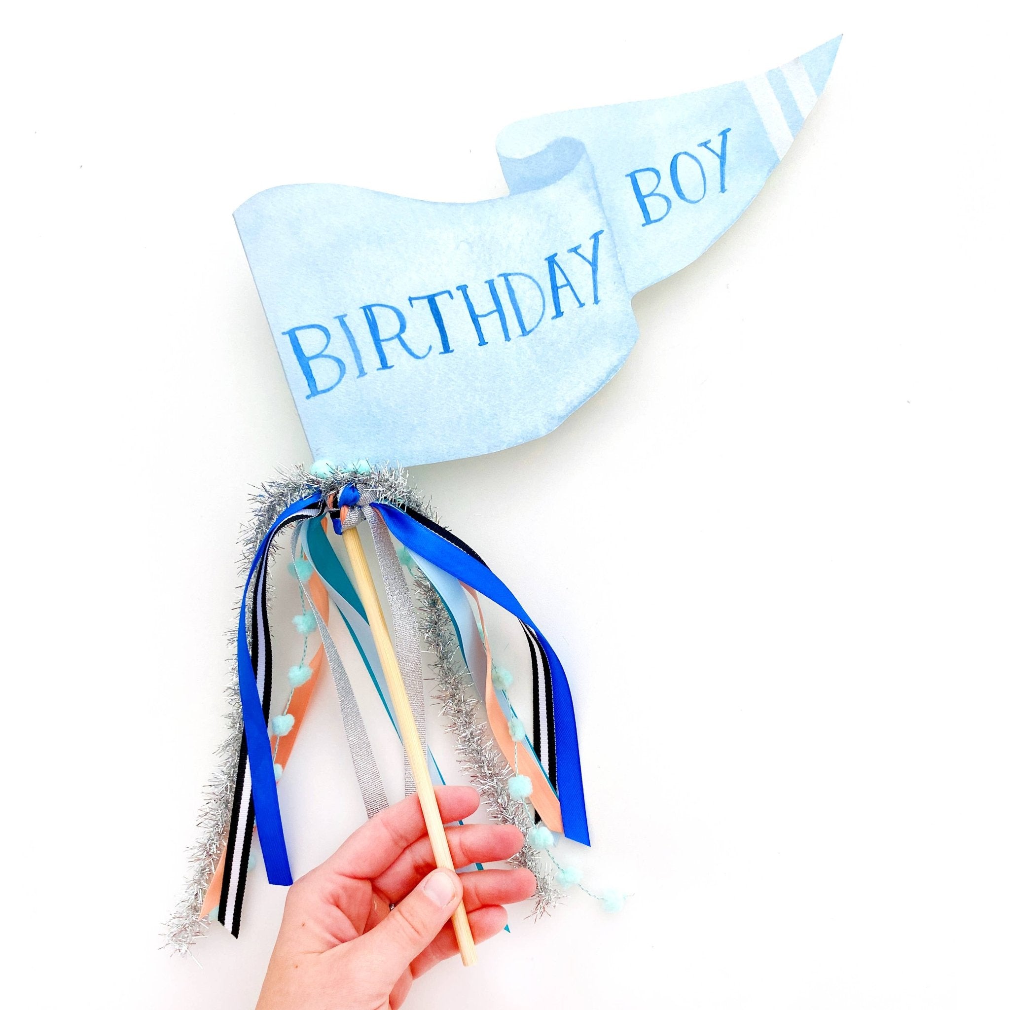Birthday Boy Party Pennant - Magnolia BabyParty Supplies