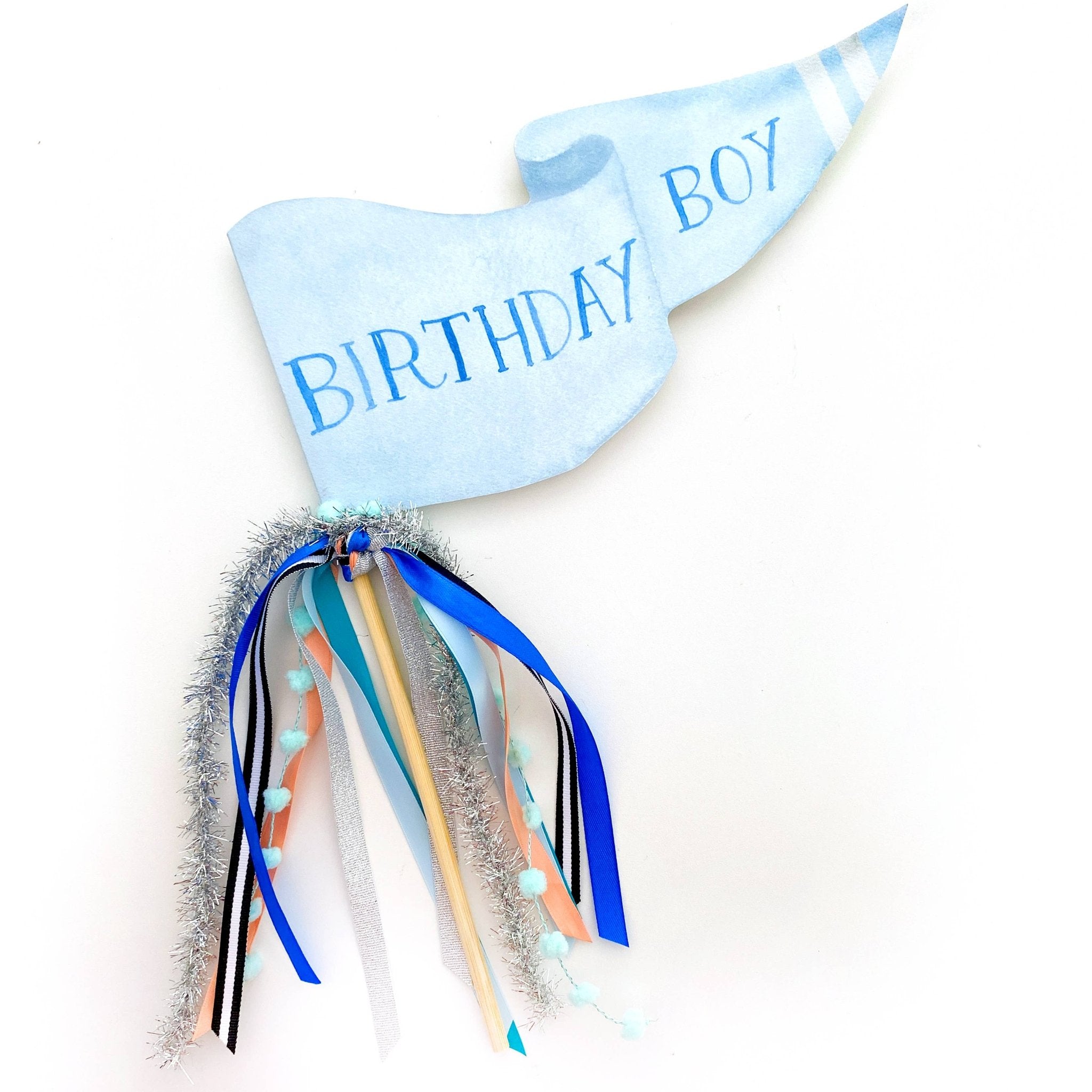 Birthday Boy Party Pennant - Magnolia BabyParty Supplies