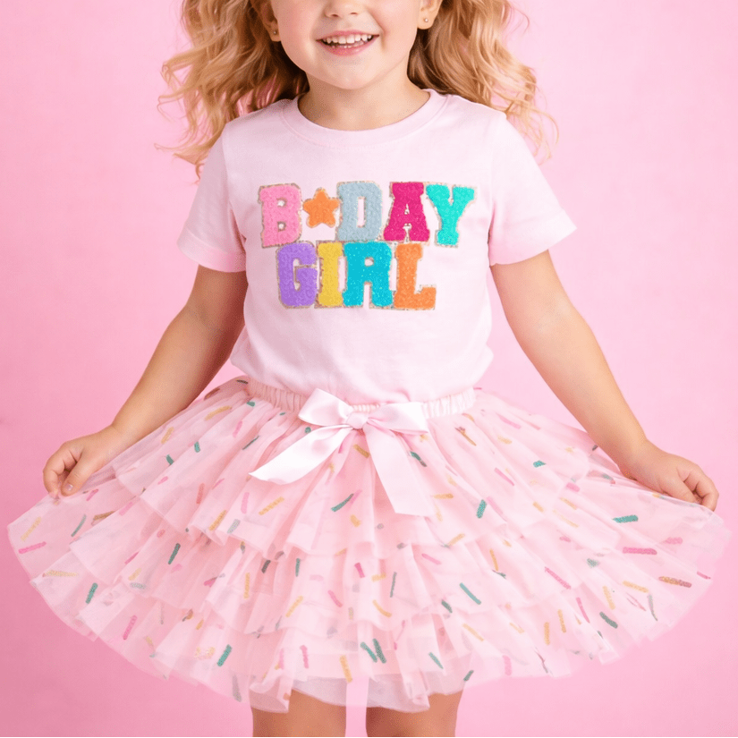 Birthday Girl Sprinkle Tiered Tutu - Magnolia BabyTutu