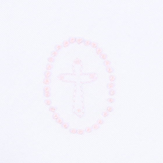 Blessed Embroidered Burp Cloth - Pink - Magnolia BabyBurp Cloth