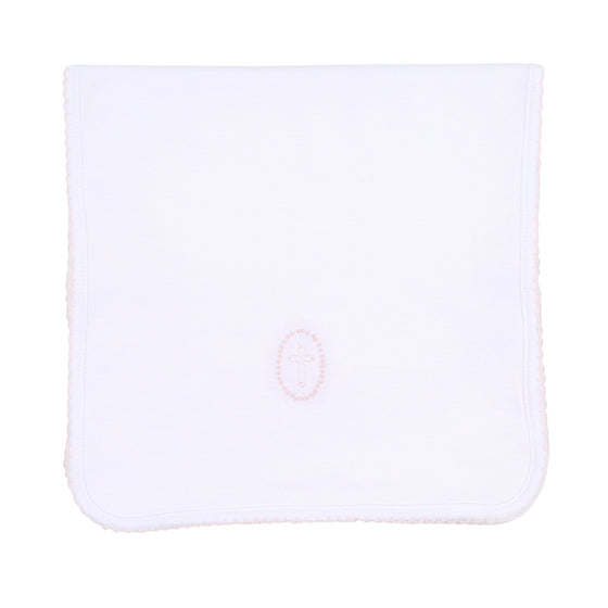 Blessed Embroidered Burp Cloth - Pink - Magnolia BabyBurp Cloth