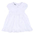 Blessed Embroidered Collared Short Sleeve Dress - White - Magnolia Baby Girl