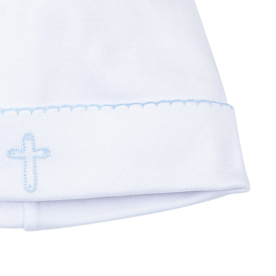 Blessed Embroidered Hat - Blue - Magnolia BabyHat
