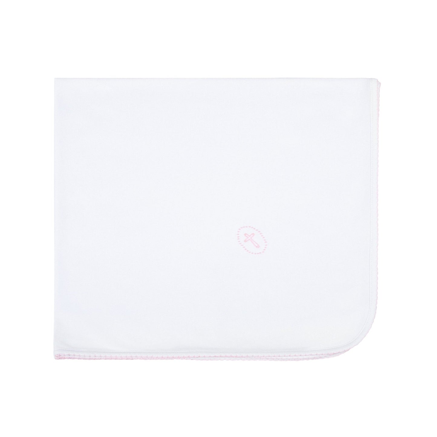 Blessed Embroidered Receiving Blanket - Pink - Magnolia BabyReceiving Blanket