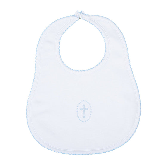 Blessed Fall 24 Embroidered Bib - Blue - Magnolia BabyBib