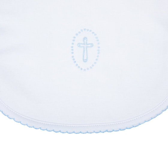 Blessed Fall 24 Embroidered Bib - Blue - Magnolia BabyBib