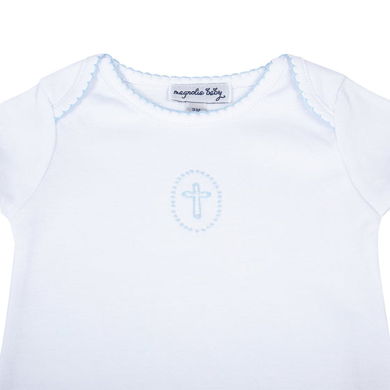 Blessed Fall 24 Embroidered Bodysuit - Blue - Magnolia BabyBodysuit