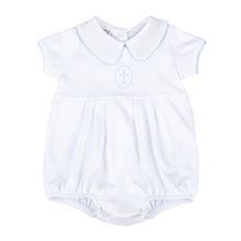  Blessed Fall 24 Embroidered Collared Bubble - Blue - Magnolia BabyBubble