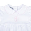 Blessed Fall 24 Embroidered Collared Bubble - Pink - Magnolia BabyBubble