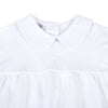 Blessed Fall 24 Embroidered Collared Short Sleeve Gown - White - Magnolia BabyGown