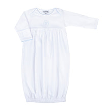  Blessed Fall 24 Embroidered Gathered Gown - Blue - Magnolia BabyGown