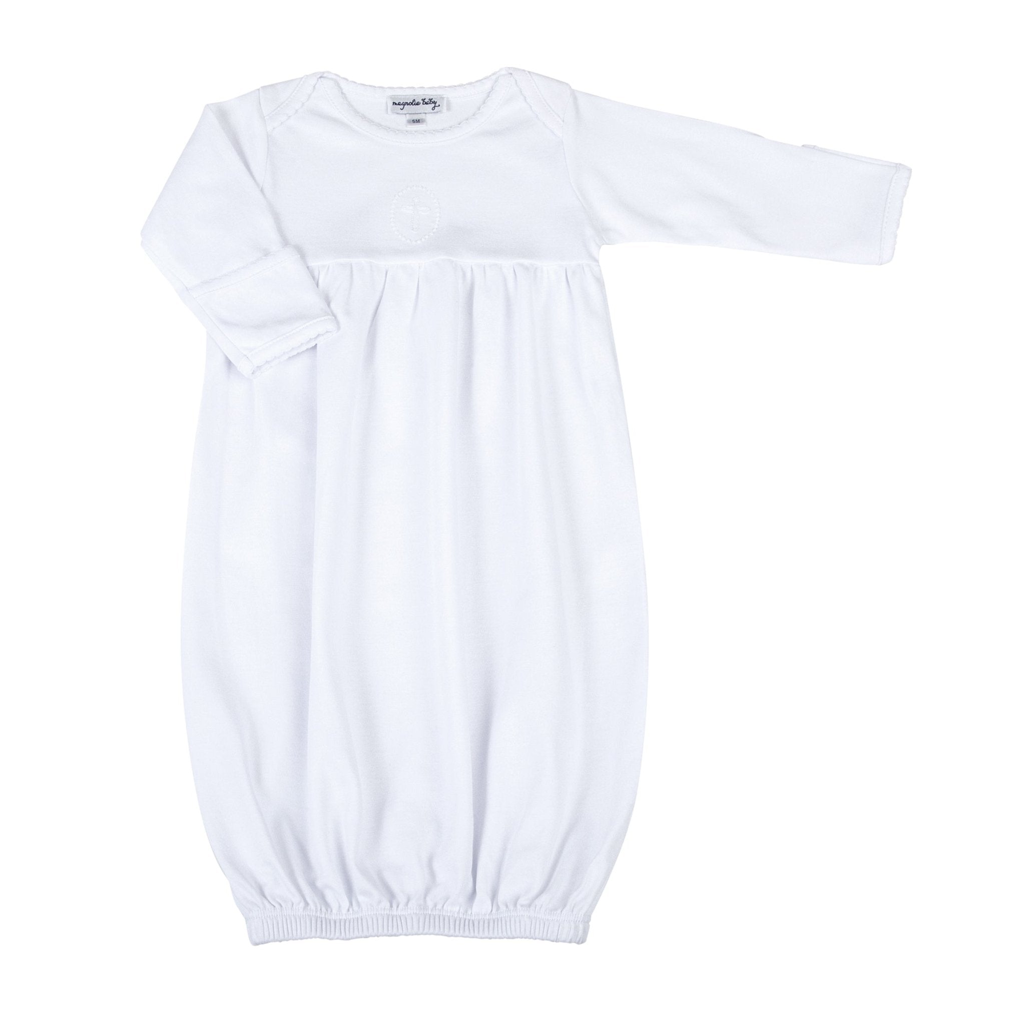 Blessed Embroidered Gown - White - Magnolia Baby Unisex