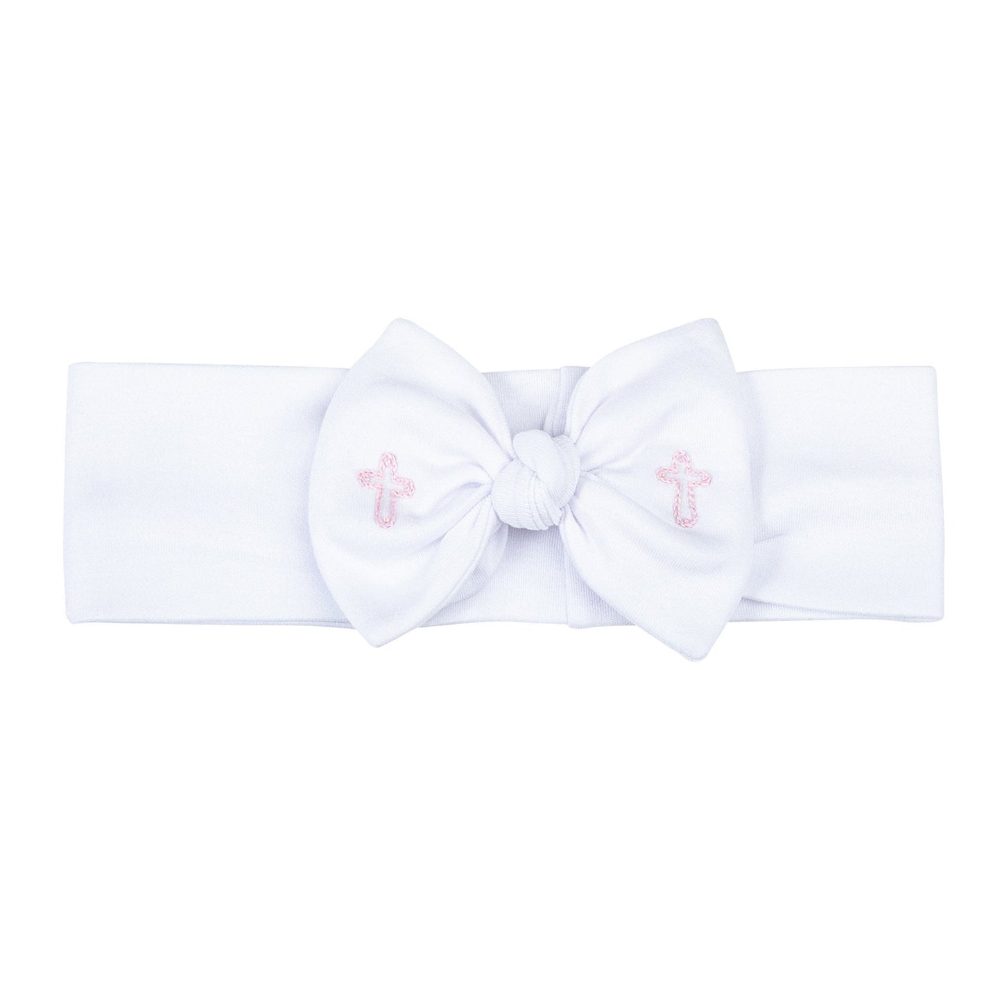 Blessed Embroidered Headband - Pink - Magnolia Baby Girl