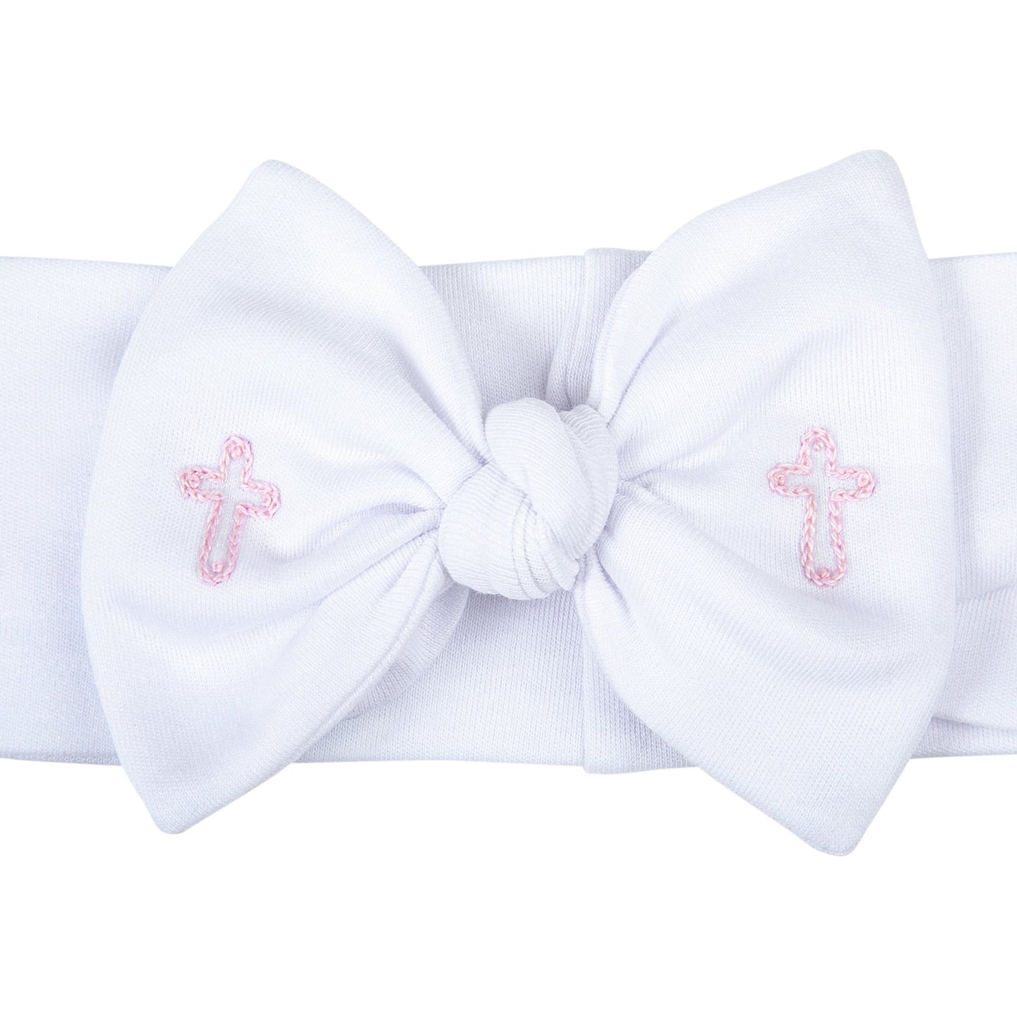 Blessed Embroidered Headband - Pink - Magnolia Baby Girl