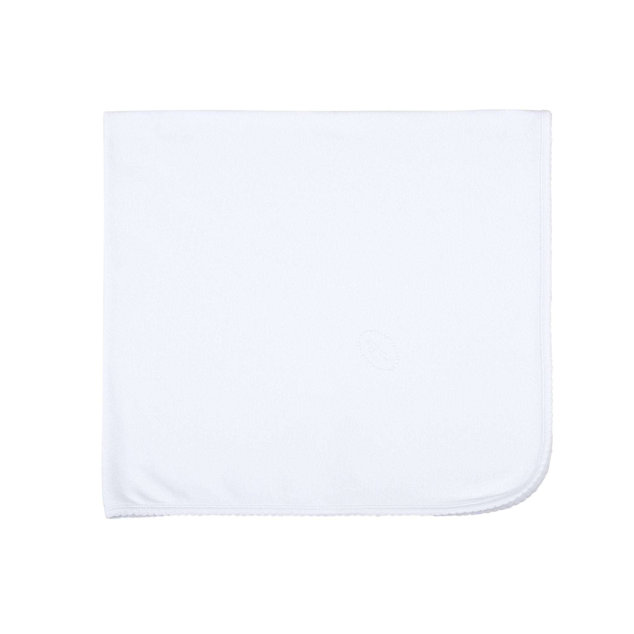 Blessed Embroidered Receiving Blanket - White - Magnolia Baby Unisex