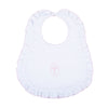 Blessed Fall 24 Embroidered Ruffle Bib - Pink - Magnolia BabyBib