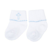  Blessed Fall 24 Embroidered Socks - Blue - Magnolia BabySocks