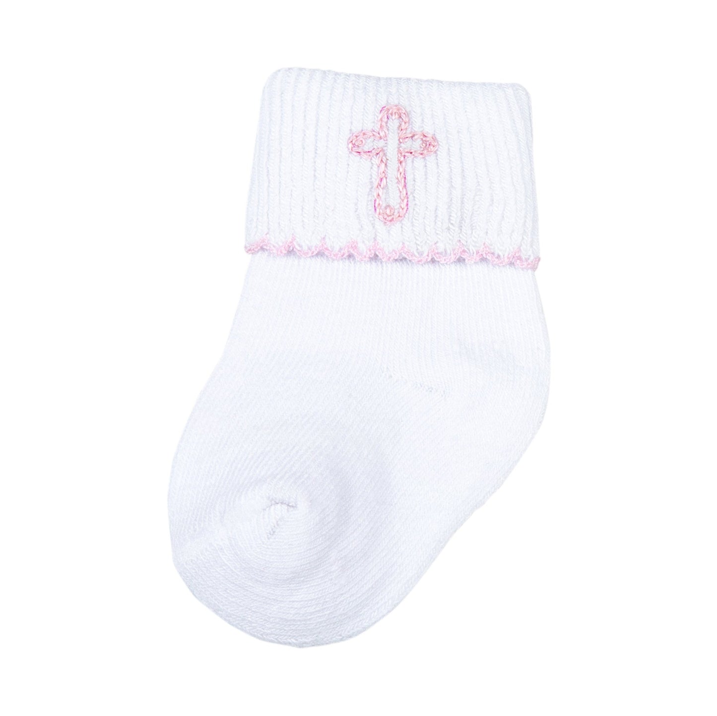 Blessed Embroidered Socks - Pink - Magnolia Baby Girl