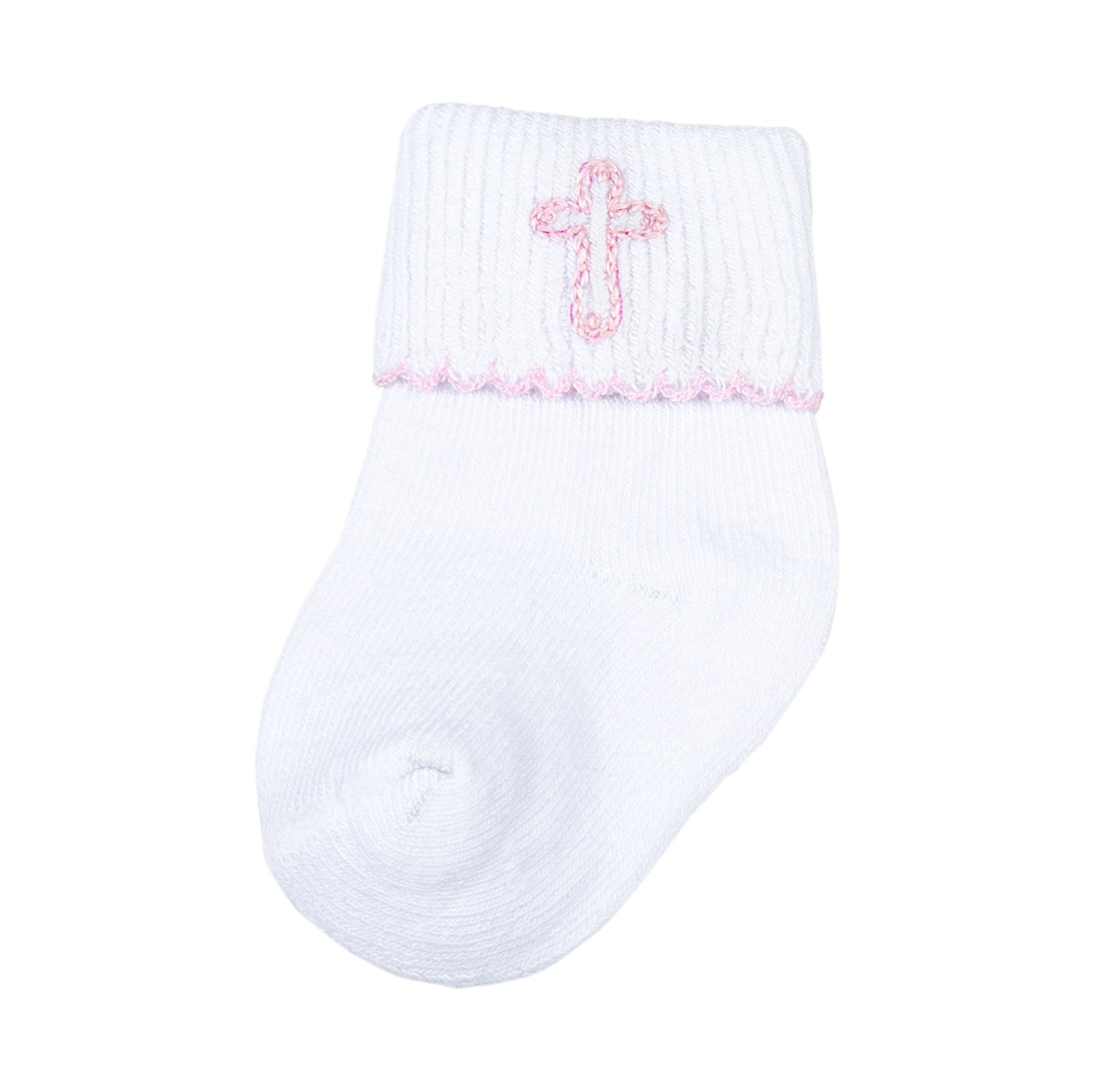 Blessed Embroidered Socks - Pink - Magnolia Baby Girl