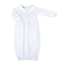  Blessed Fall 24 Smocked Girl Long Sleeve Gown - White - Magnolia BabyGown