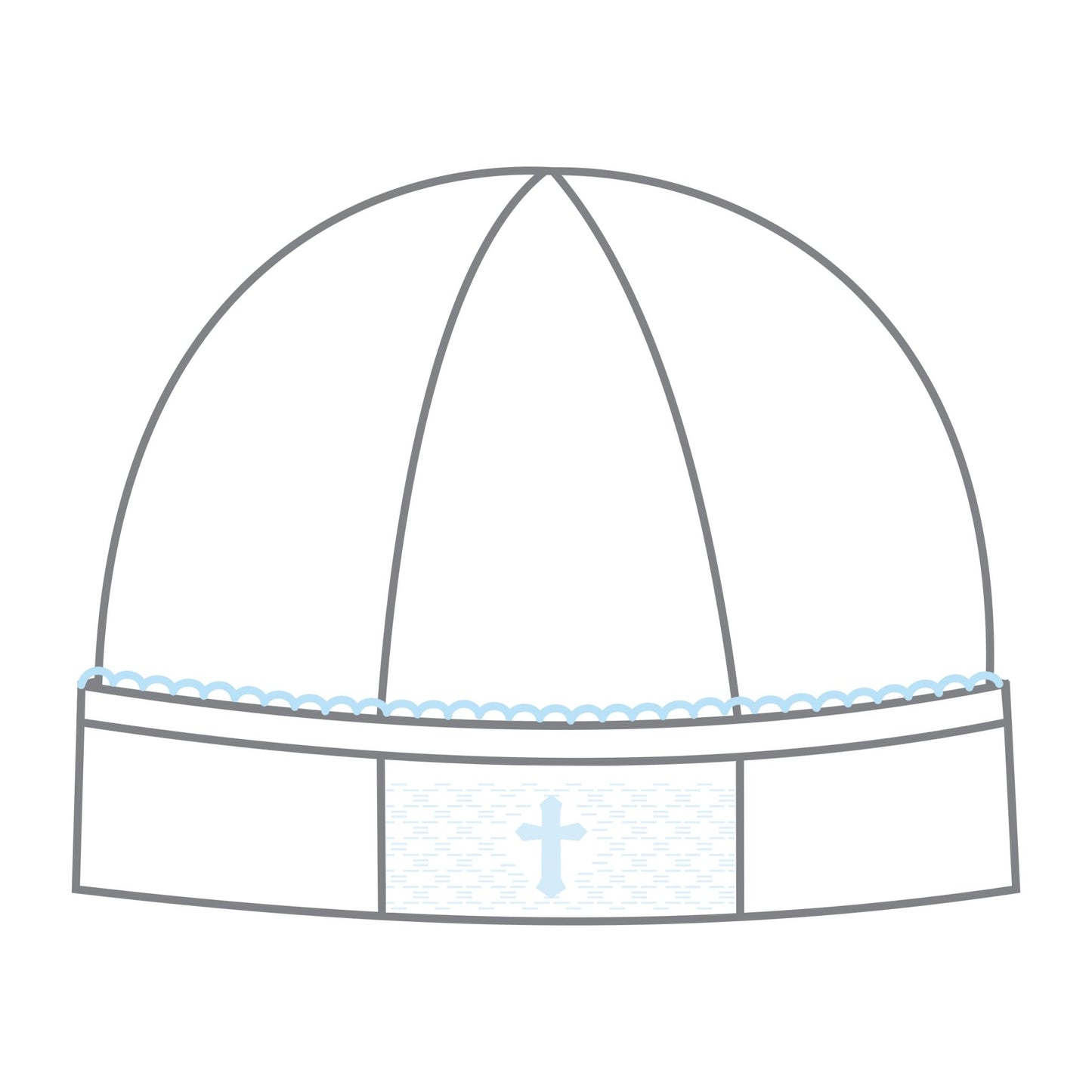 Blessed Smocked Hat - Blue - Magnolia Baby Unisex