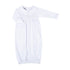 Blessed Smocked Long Sleeve Gown - White - Magnolia Baby Unisex