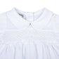 Blessed Smocked Long Sleeve Gown - White - Magnolia Baby Unisex