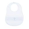Blessed Smocked Bib - Light Blue - Magnolia BabyBib