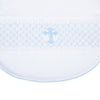 Blessed Smocked Bib - Light Blue - Magnolia BabyBib