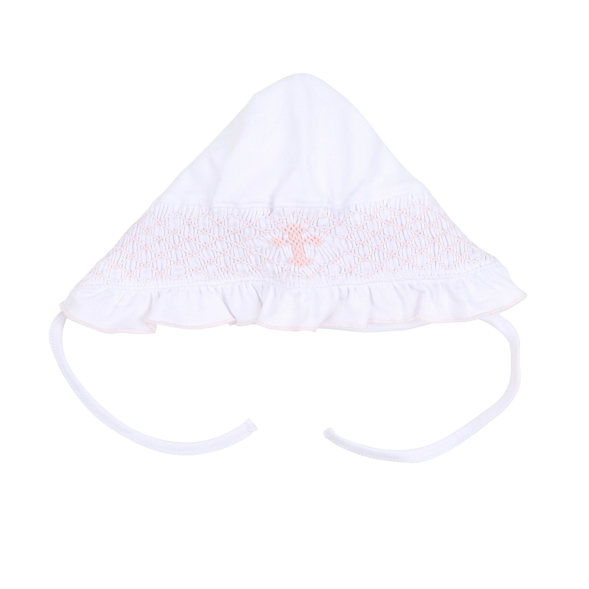 Blessed Smocked Bonnet - Pink - Magnolia Baby Girl