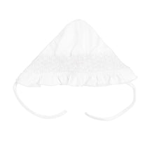  Blessed Smocked Bonnet - White - Magnolia BabyHat