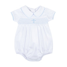  Blessed Smocked Bubble - Blue - Magnolia BabyBubble