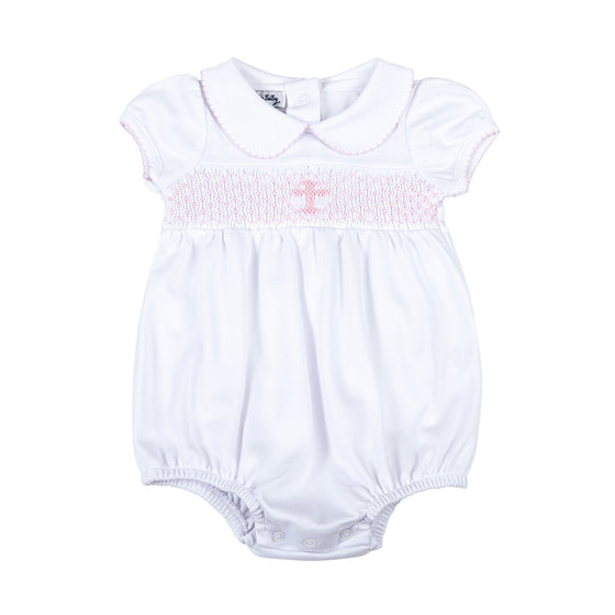 Blessed Smocked Bubble - Pink - Magnolia BabyBubble