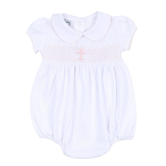 Blessed Smocked Bubble - Pink - Magnolia BabyBubble