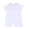 Blessed Smocked Collared Short Playsuit - White - Magnolia BabyShort Playsuit