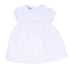Blessed Smocked Collared Short Sleeve Dress - White - Magnolia Baby Girl