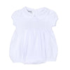 Blessed Smocked Girl Bubble - White - Magnolia BabyBubble