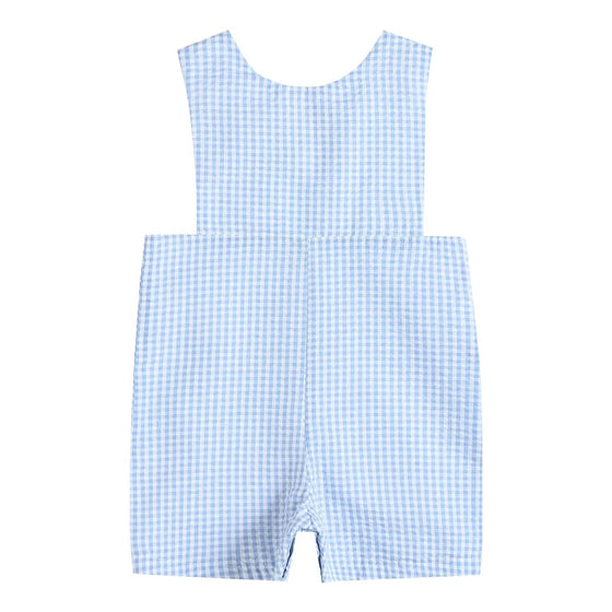 Blue Gingham Shortalls - Magnolia BabyShortall