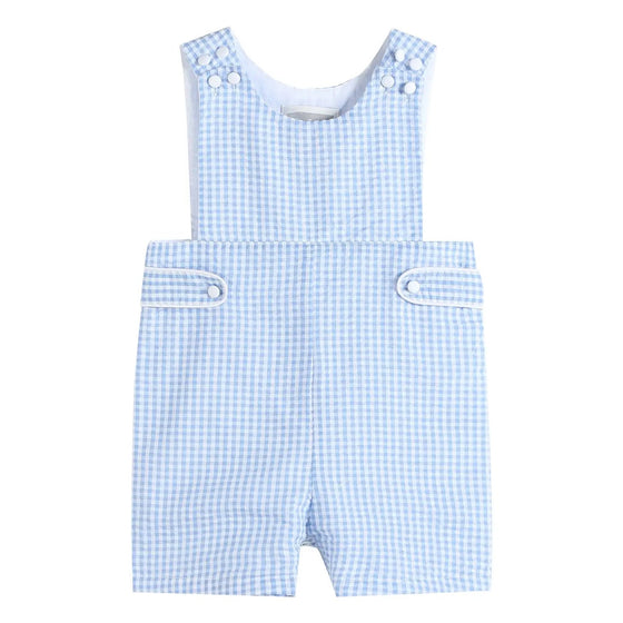 Blue Gingham Shortalls - Magnolia BabyShortall