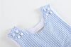 Blue Gingham Shortalls - Magnolia BabyShortall