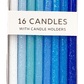 Blue Gradient Glitter Birthday Candles - Magnolia BabyBirthday Candles
