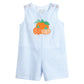 Blue Seersucker Pumpkin Shortalls - Magnolia BabyShortall