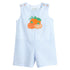 Blue Seersucker Pumpkin Shortalls - Magnolia BabyShortall