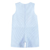 Blue Seersucker Pumpkin Shortalls - Magnolia BabyShortall