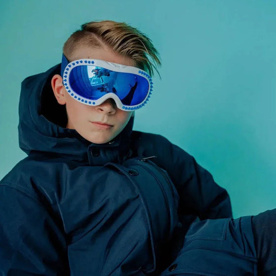 Blue Spike Ski Goggles - Magnolia BabyGoggles